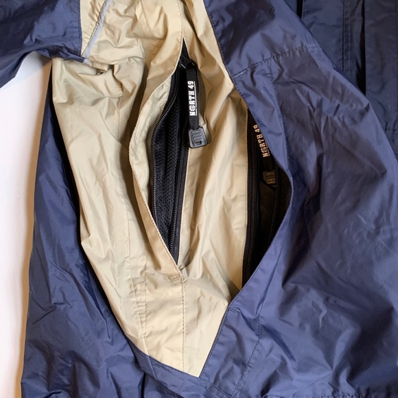 North 49 X-Large Navy Blue & Beige Windbreaker - Picture 6 of 7